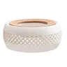 Chauffe théière porcelaine blanche ajourée sculptée… – vue 3