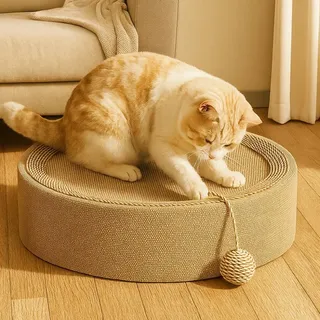 Lit à gratter ovale pour chat