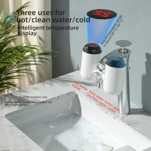 Robinet Chauffeau Instantané Électrique 3000W Compact… – vue 2
