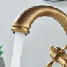 Robinet lavabo mitigeur laiton antique bronze brossé… – vue 5
