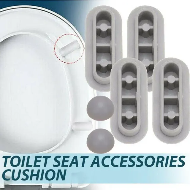 Pare-chocs d'arrêt de siège de toilette blanc