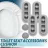 Pare-chocs d'arrêt de siège de toilette blanc – vue 1