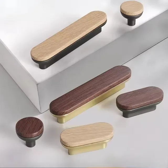 Porte d'armoire poignée en bois armoire armoire porte… – vue 2