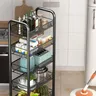 Étagère rangement multicouche cuisine chariot stockage… – vue 6