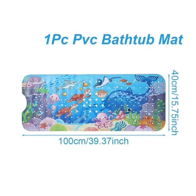 Tapis de baignoire antidérapant en forme d'animal marin – vue 6