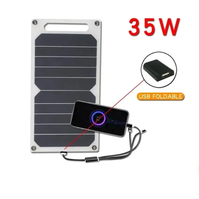 Le panneau solaire peut être fixé au sac à dos 5-35W USB… – vue 6