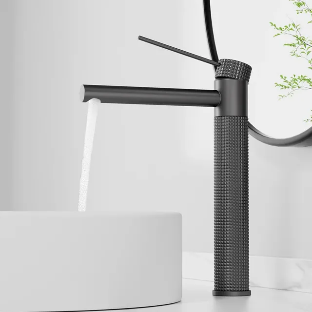 Robinet de lavabo noir – vue 4
