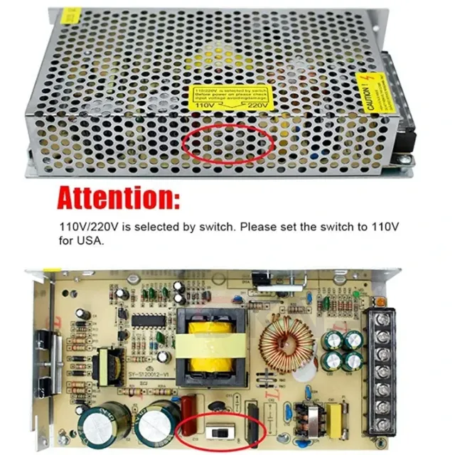 Alimentation électrique 5V 12V 24V 36V SMPS 5 12 24 36 V… – vue 6