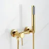 Robinet de douche de salle de bains en or Rose – vue 4