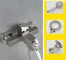 Mitigeur bain douche mural contemporain acier inox… – vue 3