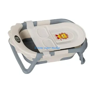 Baignoire bébé pliable ergonomique antidérapante base stable insert…