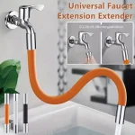 Rallonge de robinet flexible avec 360 °   Rotation, tube d&rsquo;extension universel en caoutchouc pour robinet d&rsquo;eau, conception anti-éclaboussures pour un sol d&rsquo;eau facile