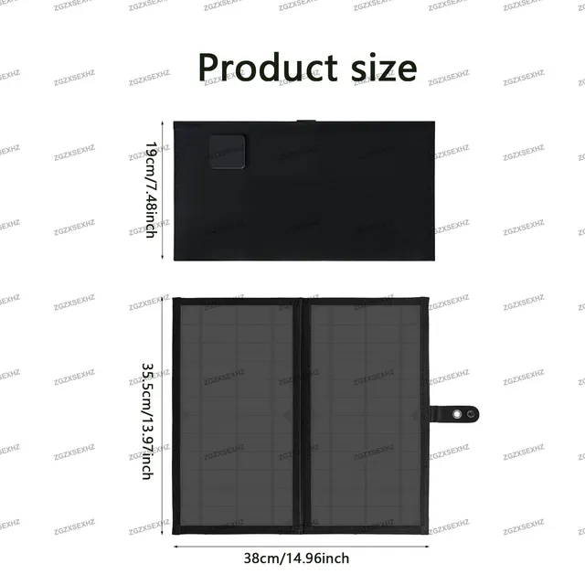 200W Folding Solar Panel 5V USB Portable foldable solar… – vue 6