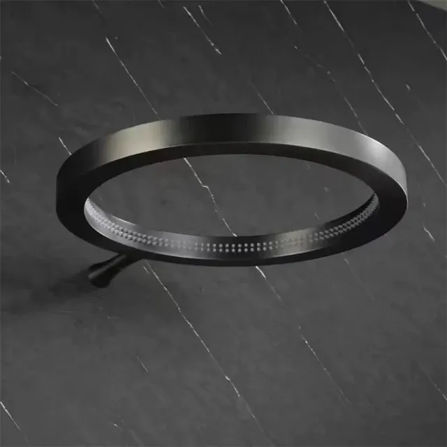 Pommeau de douche mural noir pour salle de bain – vue 2