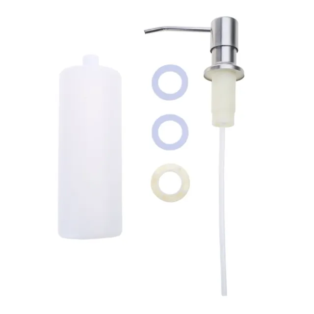 Distributeur savon évier encastrable pompe inox brossé… – vue 3