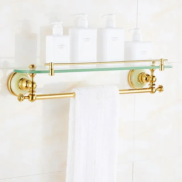 Porte-serviettes de bain en laiton de style européen – vue 4
