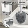 Ensemble de brosses de toilette avec support – vue 2