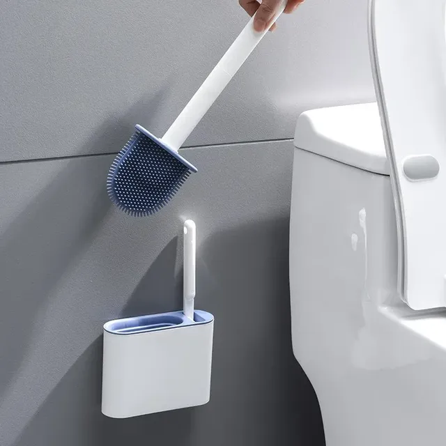 Brosse toilette silicone mural sans perçage support… – vue 3