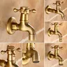 Robinet mural laiton massif bronze antique vintage rétro… – vue 2