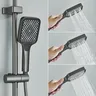 Colonne douche thermostatique murale tête pluie carrée… – vue 3