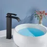 Robinet de salle de bains cascade noir – vue 5
