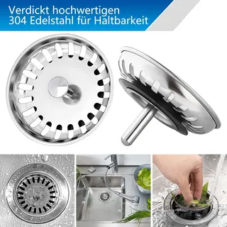 Passoire d'évier de cuisine en acier inoxydable de qualité supérieure