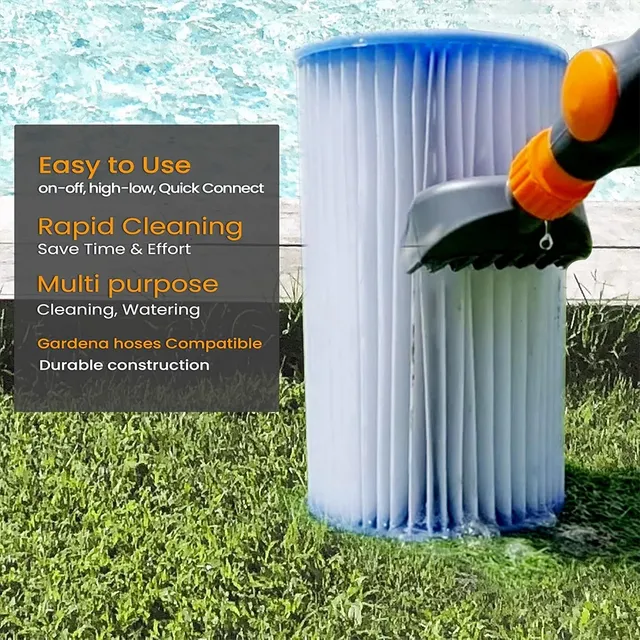 Nettoyeur de filtre à cartouche de piscine Portable avec… – vue 3