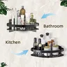 Étagère d'angle de douche Caddie Organisateur de douche… – vue 4