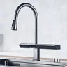 Robinet de cuisine gris en laiton avec affichage… – vue 4