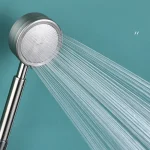 Pommeau de douche à main en acier inoxydable SUS 304, salle de bains, buse de pulvérisation à économie d&rsquo;eau haute pression, pomme de douche à pluie suralimentée