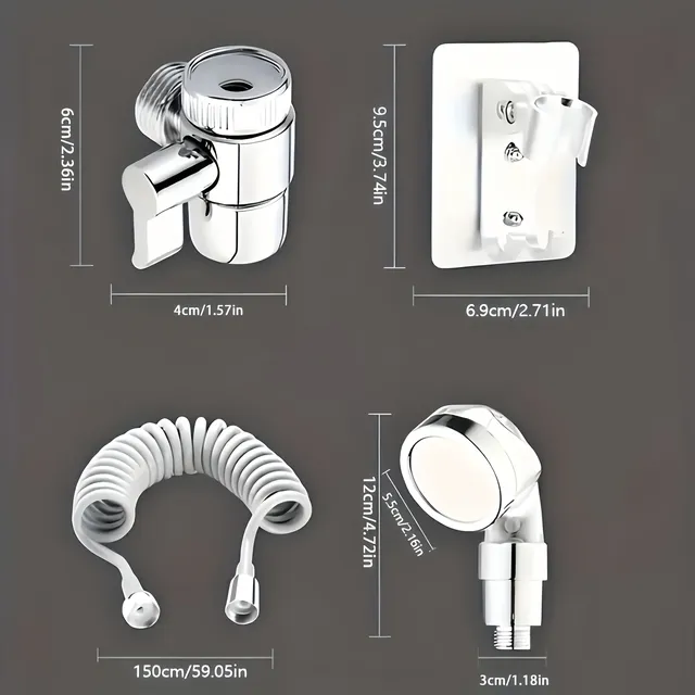 Ensemble de douche en plastique moderne – vue 4