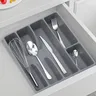 Organisateur tiroir cuisine silicone souple gris mat… – vue 4