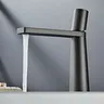 Mitigeur lavabo monocommande laiton massif noir mat doré… – vue 4