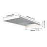 ZAPPO Pommeau de douche cascade carrée pour salle de… – vue 2