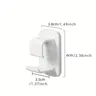 Crochets adhésifs muraux salle bain plastique blanc… – vue 2