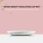 A01V-chauffe-tasse à café et chauffe-tasse pour bureau, chauffe-boisson 18W, tapis chauffant pour tasses, chauffe-thé électrique, prise ue