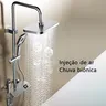 Ensemble de douche de salle de bain avec affichage LED – vue 2