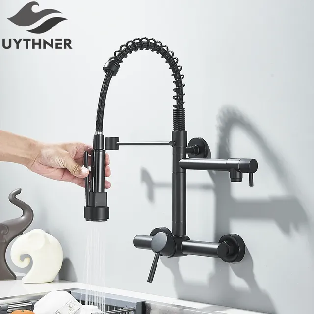 Robinet de cuisine noir – vue 2