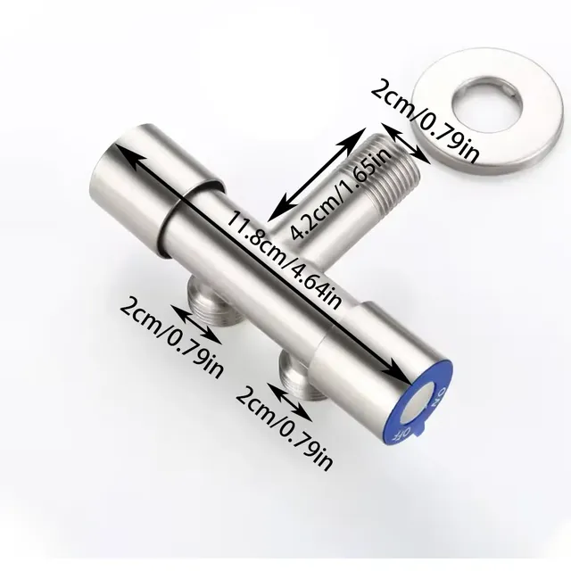 Vanne d'angle en acier inoxydable – vue 6