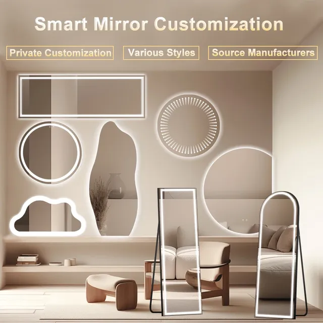 Miroir intelligent avec LED – vue 2