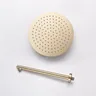 Pommeau de douche à effet pluie rond chromé en acier… – vue 3