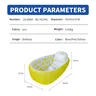 Baignoire gonflable bébé portable antidérapante jaune… – vue 6