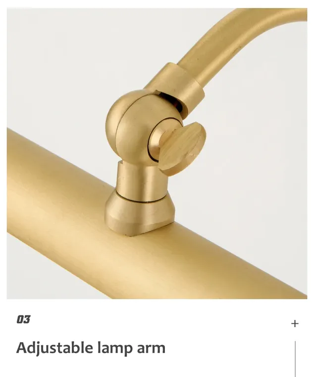 LED Bronze miroir avant lumière salle de bain applique… – vue 4