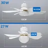 Ventilateur plafond LED 30W E27 télécommande gradation… – vue 6