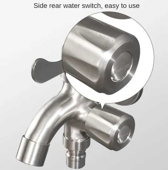 Robinet de toilette mural rotatif multifonctionnel en… – vue 6