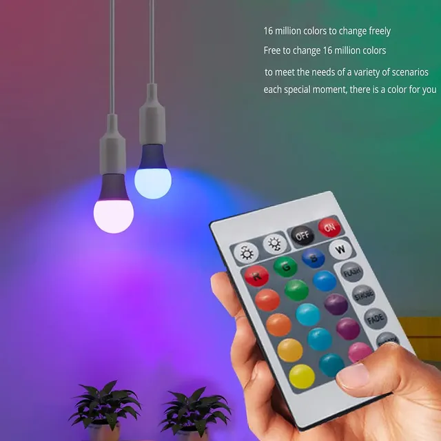 Ampoule LED multicolore RGB – vue 4