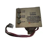 transformateur alimentation 24VAC boîtier métallique rectangulaire noyau ferreux fonte patte fixation bornier détrompeur trois positions connexions rouges noires connecteur molex