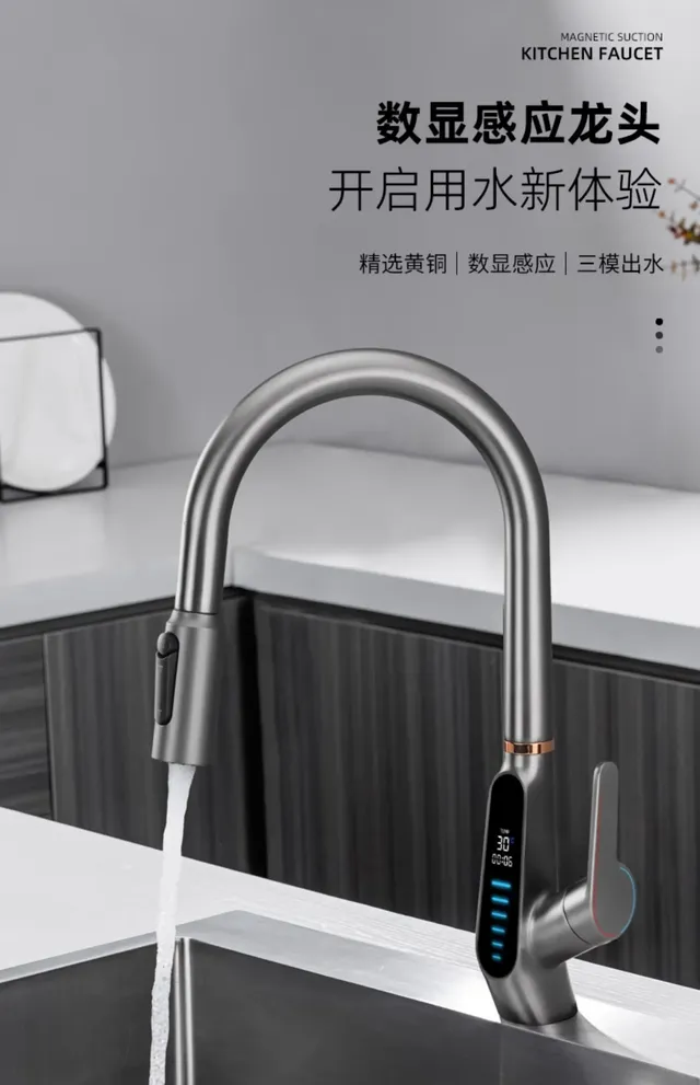 Robinet de cuisine tout en cuivre – vue 7