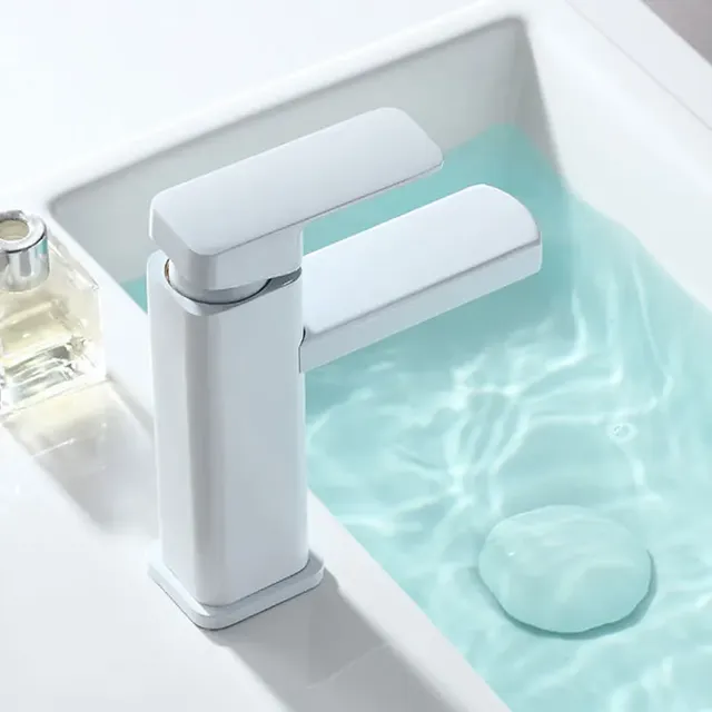RETHME robinet de lavabo de salle de bains blanc – vue 3