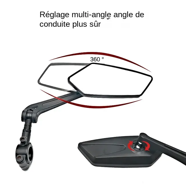 Rétroviseur vélo guidon fixation collier universel… – vue 5